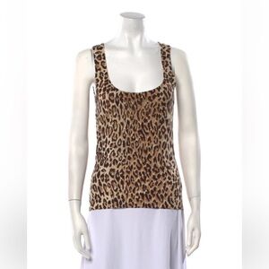 Vintage Dolce & Gabbana Leopard Print Tank